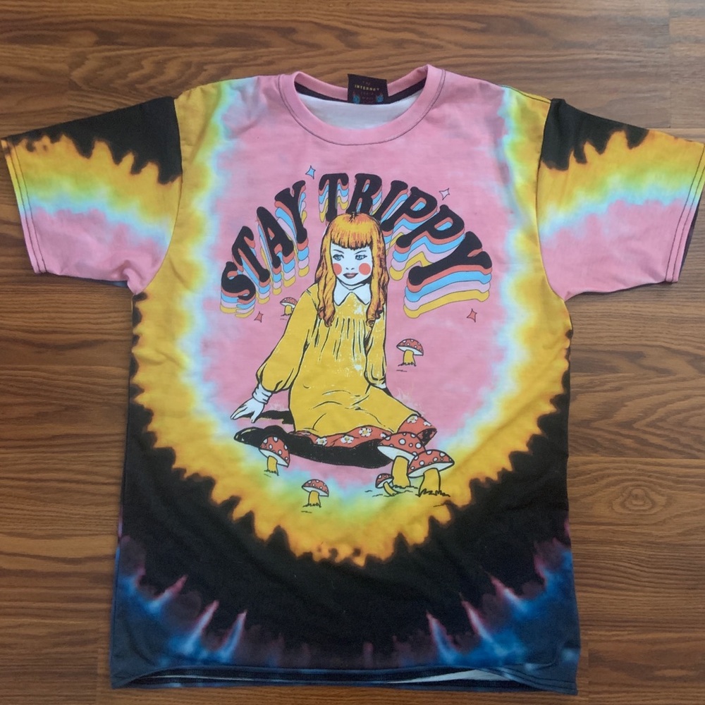 Alice in Wonderland tie dye shirt